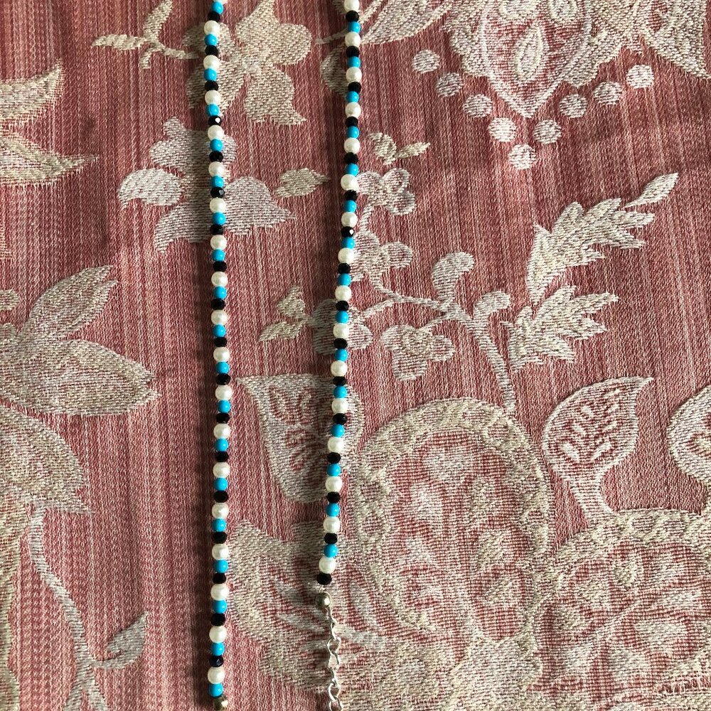 Handmade women's girl's necklace beaded beads 18"-21"